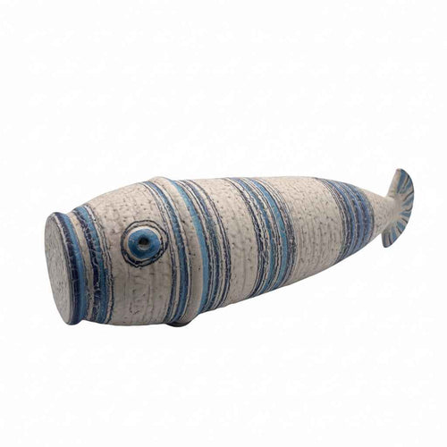 Monumental Vintage Bitossi Aldo Londi for Rosenthal Netter Fish Sculpture | 1960s Italian Ceramic