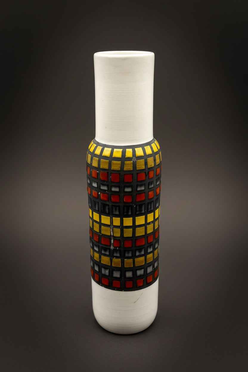 Vintage Bitossi Aldo Londi for Raymor Ceramic Vase | 1960s Italian Studio Pottery