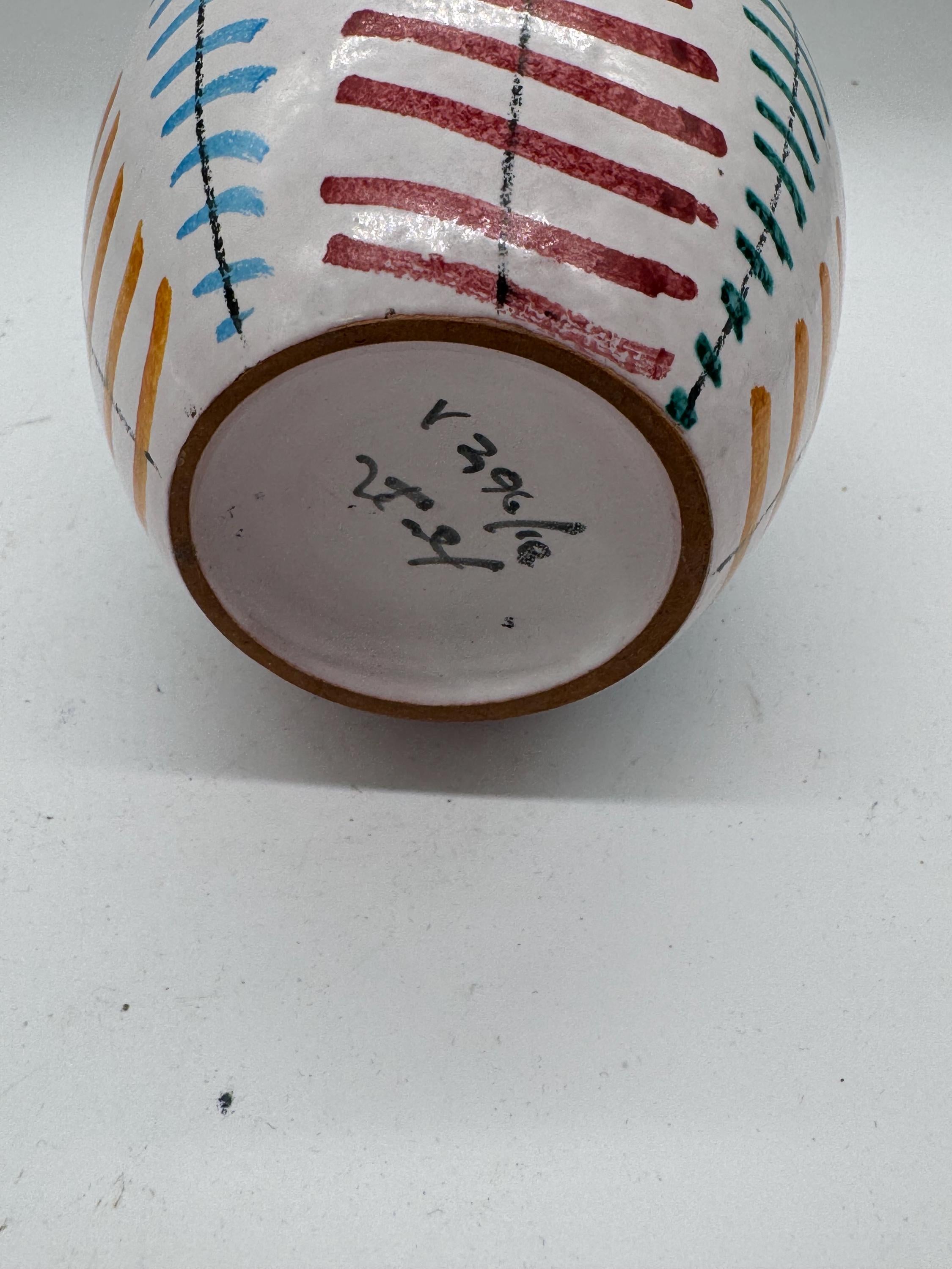 Vintage Bitossi Aldo Londi Ceramic Vase | 1960s Italian Studio Pottery — No. 5