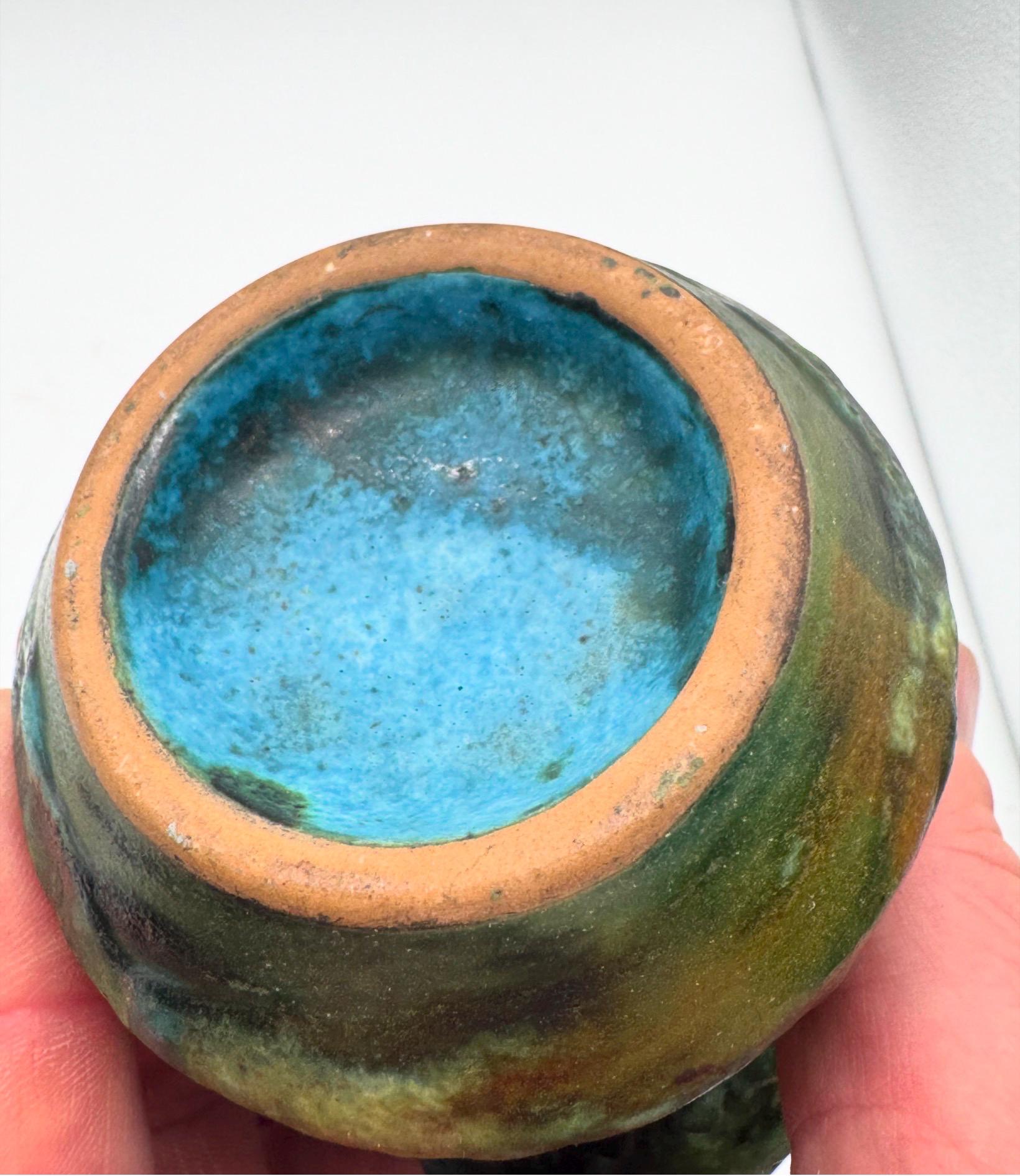 Vintage Alvino Bagni Seagarden Ceramic Table Lighter | 1960s Italian Studio Pottery
