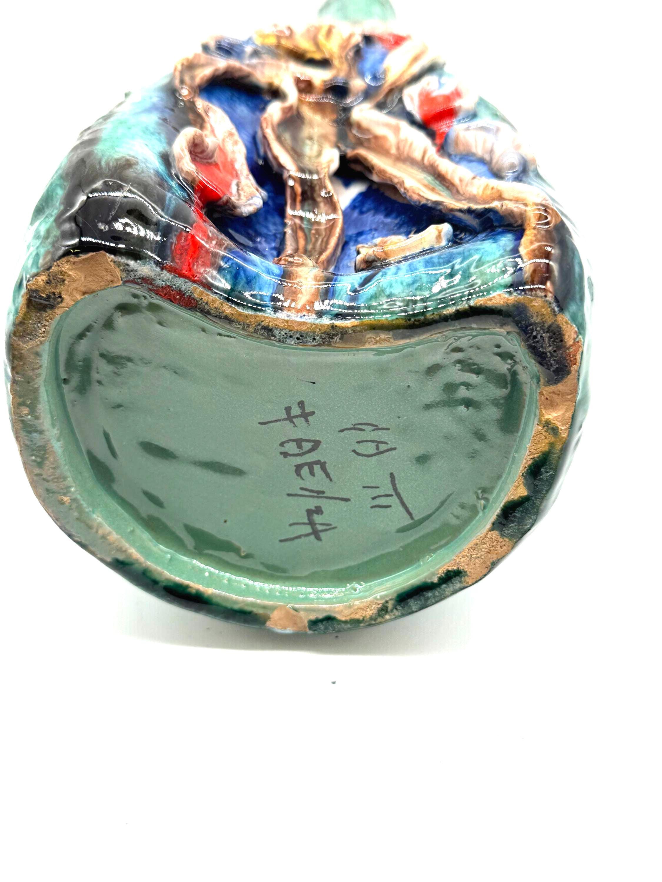Museum Quality Riccardo Gatti Ceramic Vase | 1950s Vintage Italian Studio Pottery