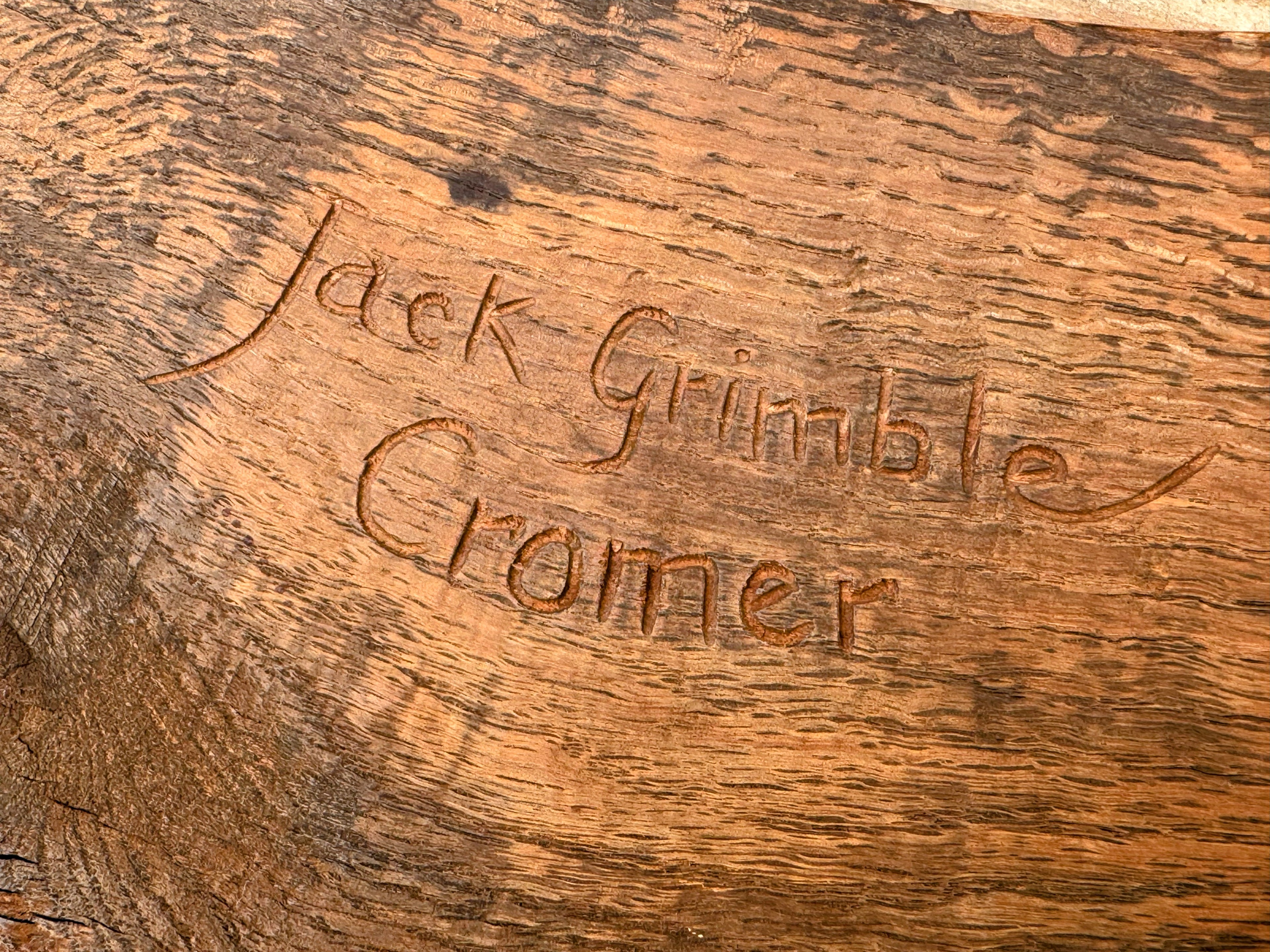 Jack Grimble Burr Elm Side Table | Handcrafted British Mid-Century Modern Furniture