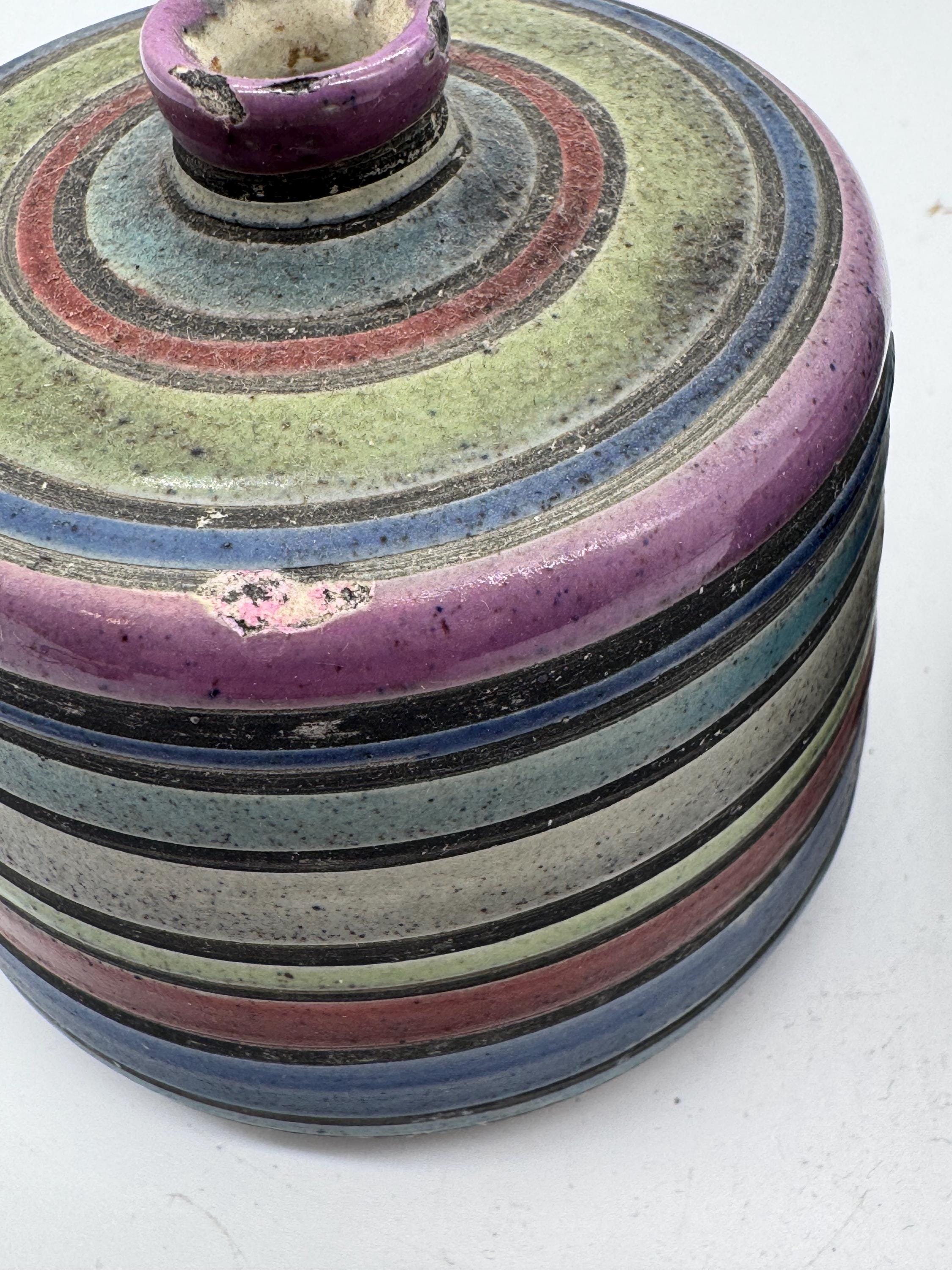 Vintage Bitossi Aldo Londi Cambodia Ceramic Vases, Pair | 1950s Italian Studio Pottery