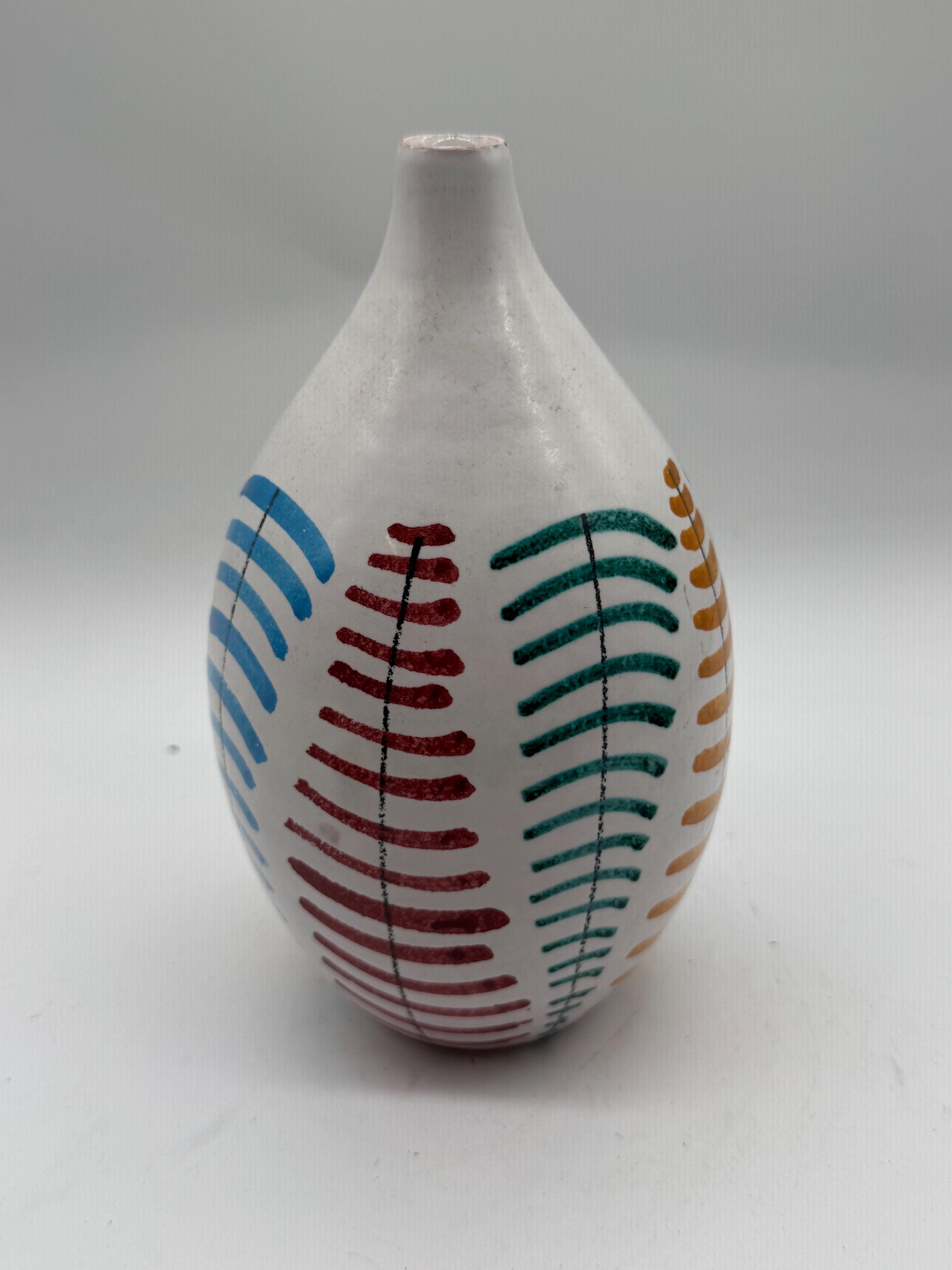 Vintage Bitossi Aldo Londi Ceramic Vase | 1960s Italian Studio Pottery — No. 5
