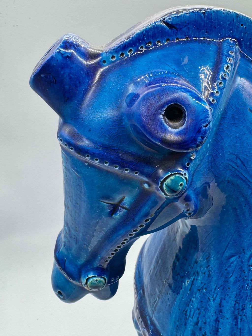 Vintage XL Bitossi Aldo Londi Horse Liberty Ceramic Sculpture | 1970s Italian Studio Pottery
