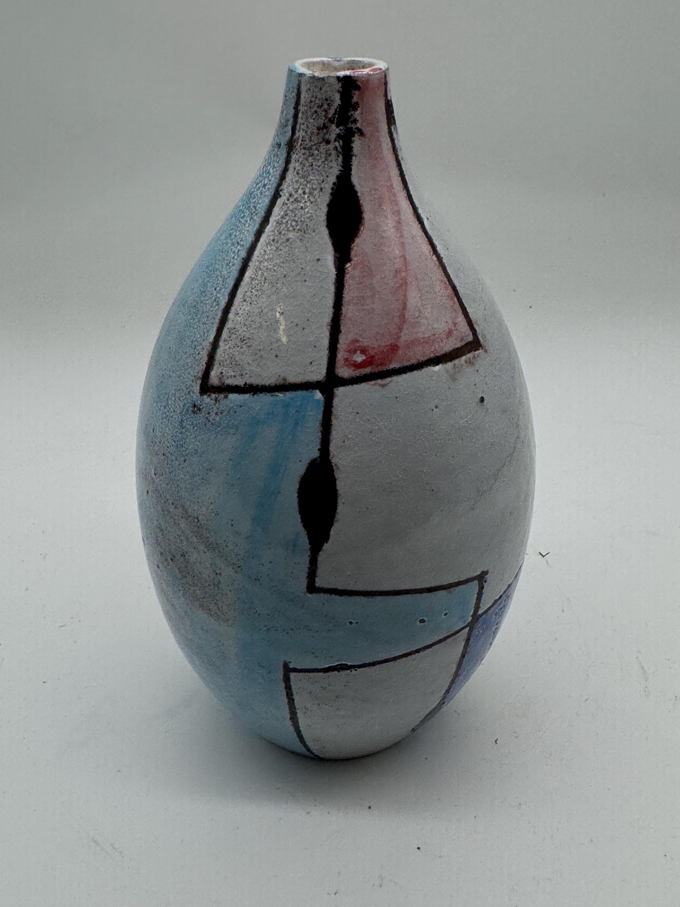Vintage Bitossi Aldo Londi Ceramic Vase | 1960s Italian Studio Pottery — No. 4