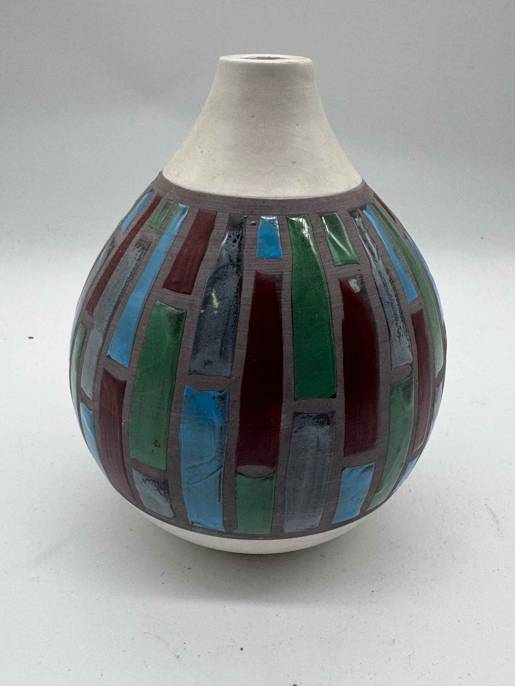 Vintage Ettore Sottsass for Bitossi Ceramic Vase, Alen & Holme Shape 565 | 1960s Italian Studio Pottery