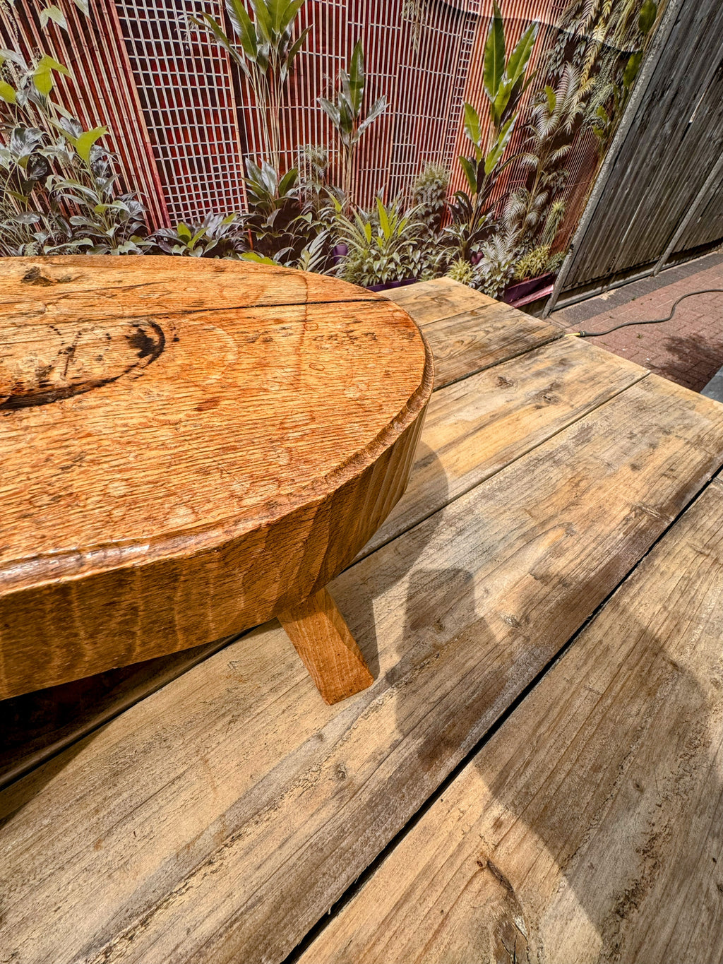 Jack Grimble Burr Elm Side Table | Handcrafted British Mid-Century Modern Furniture