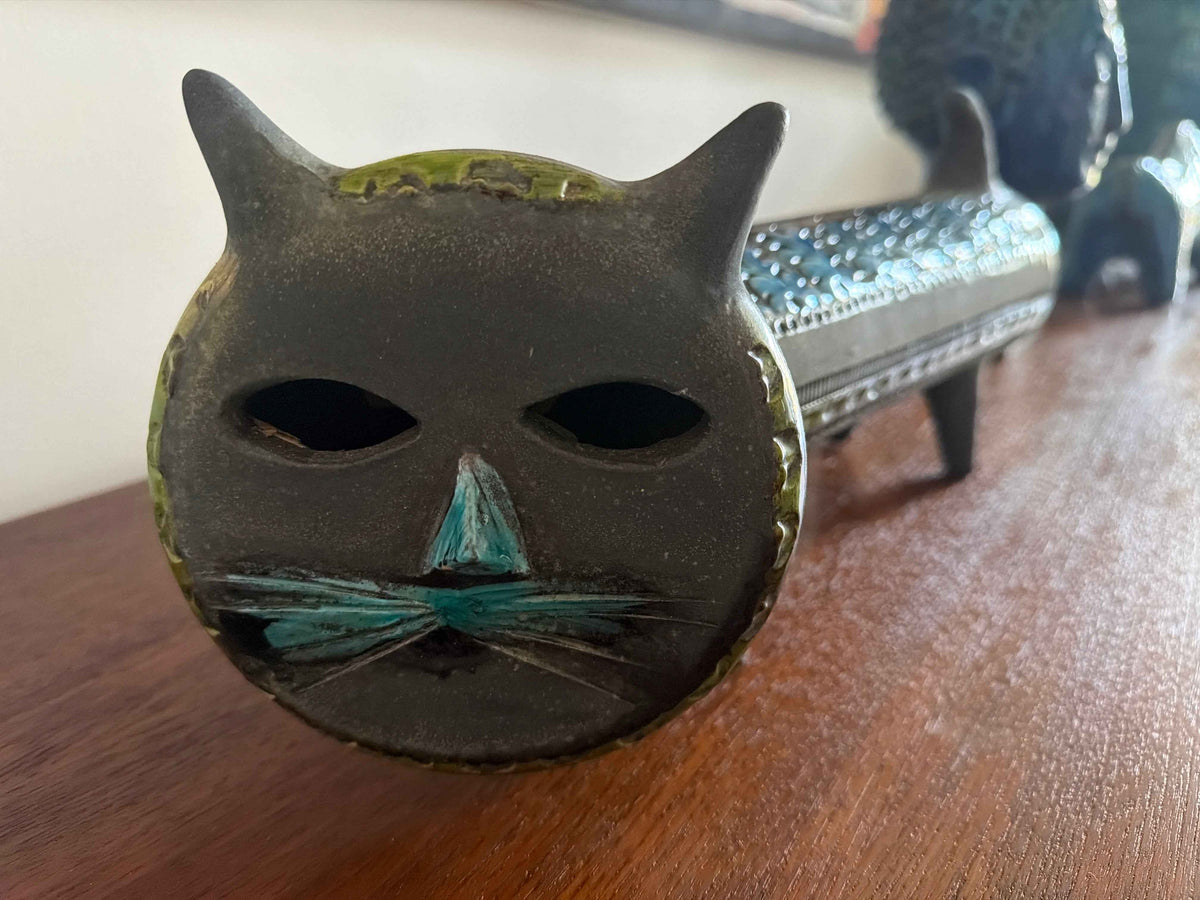 1960’s Bitossi Long Cat Genovese Decor