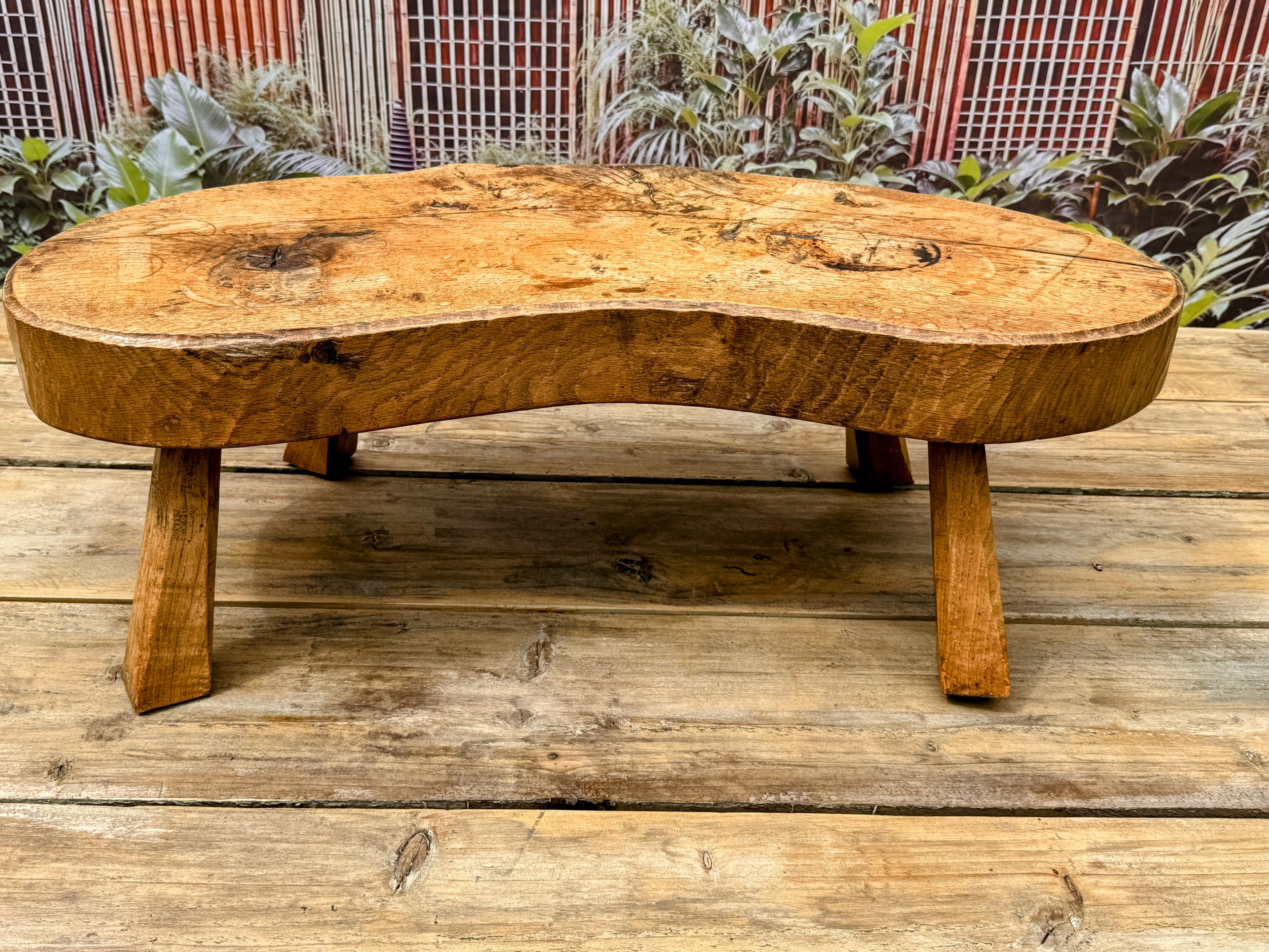 Jack Grimble Burr Elm Side Table | Handcrafted British Mid-Century Modern Furniture