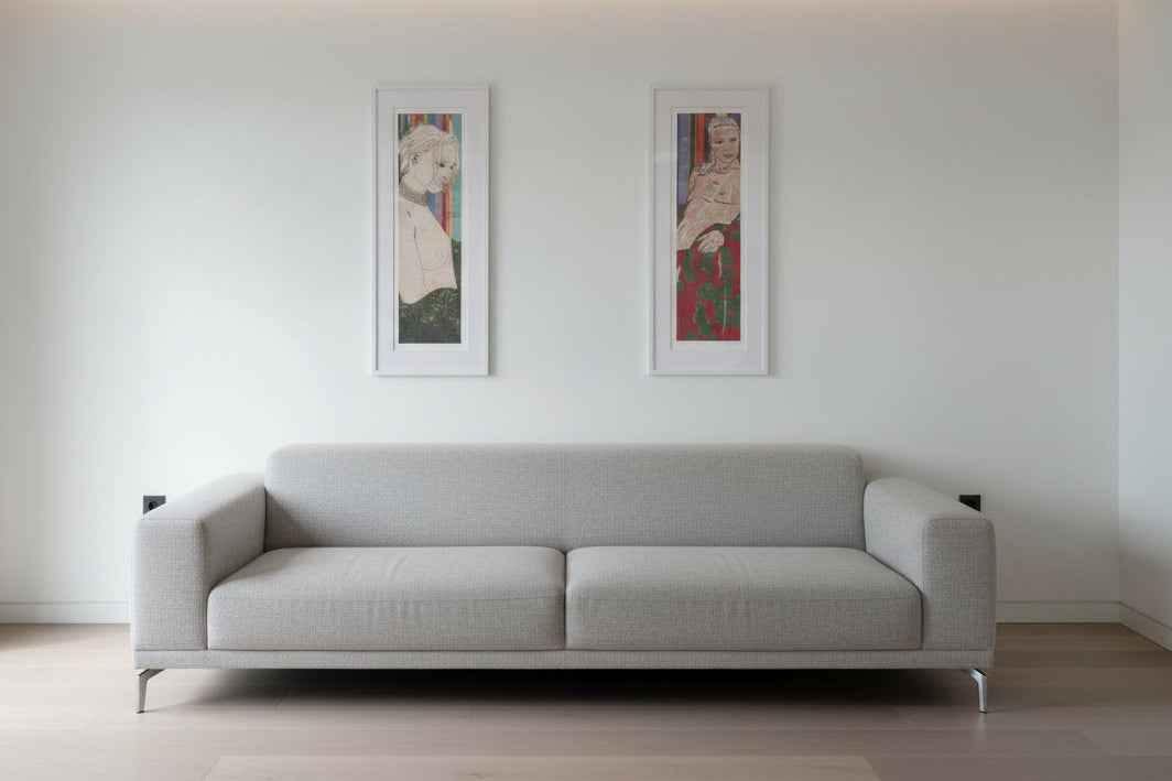 Louise Dear - "Lucy (III)" & "Lucy with Pearls" - Signed Limited Edition Diptych Set (unframed)
