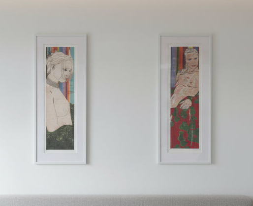 Louise Dear - "Lucy (III)" & "Lucy with Pearls" - Signed Limited Edition Diptych Set (unframed)