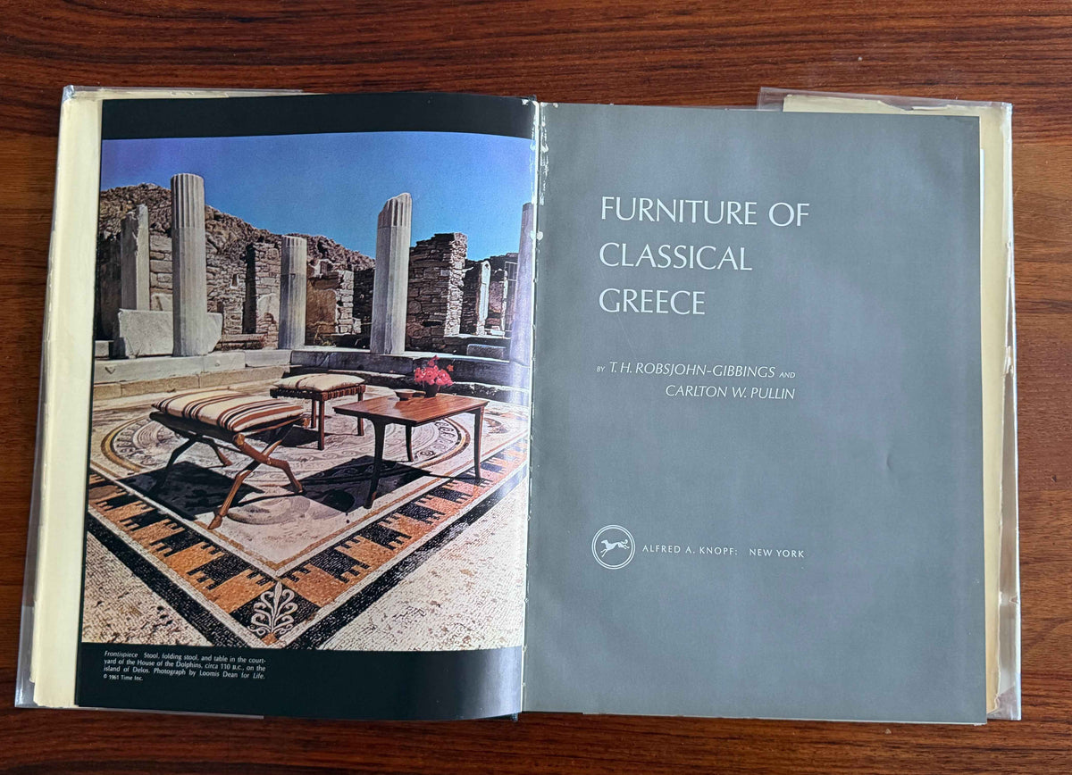 Furniture of Classical Greece 1st Ed 1963 T.H. Robsjohn-Gibbings Knopf MCM Rare