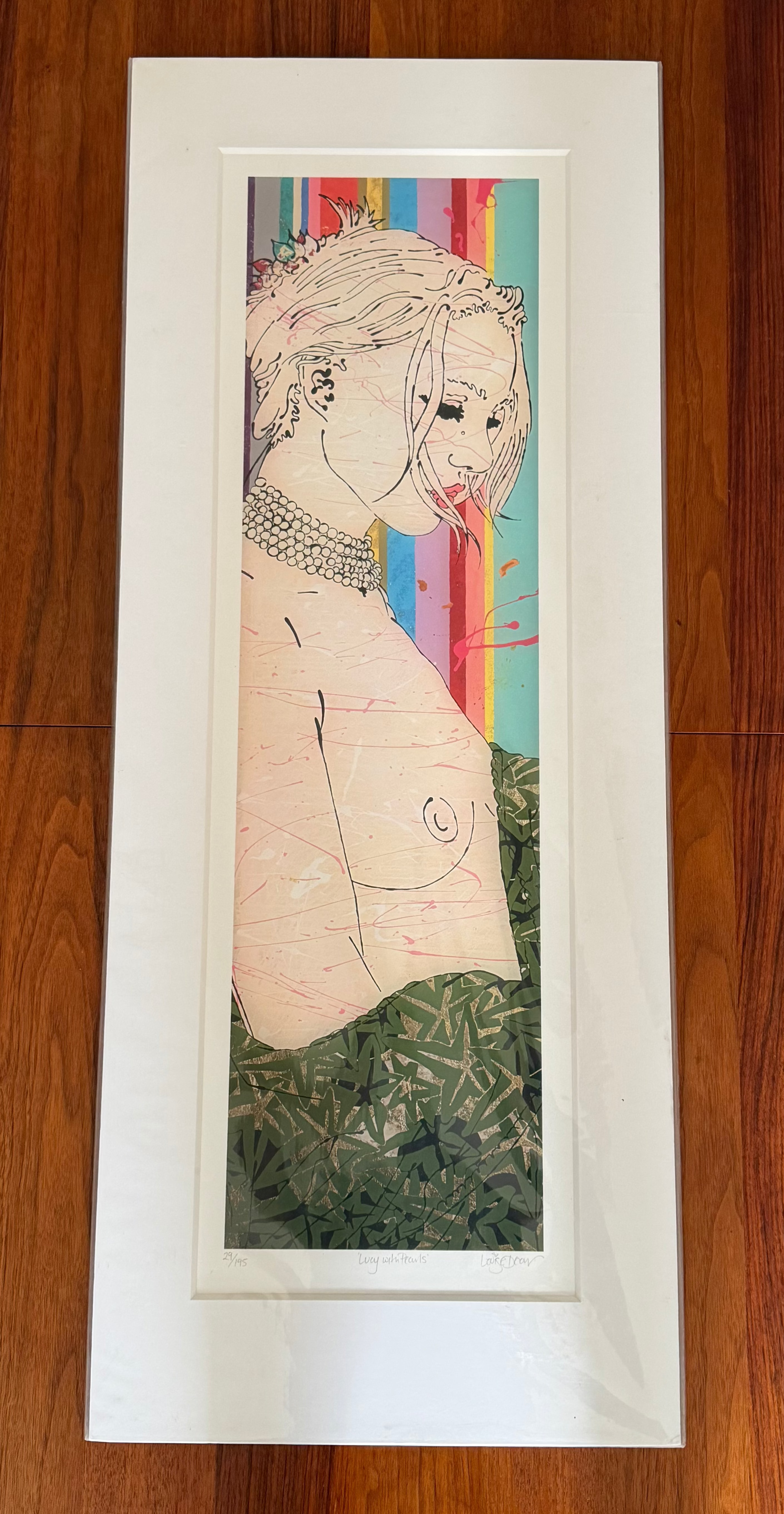Louise Dear - "Lucy (III)" & "Lucy with Pearls" - Signed Limited Edition Diptych Set (unframed)