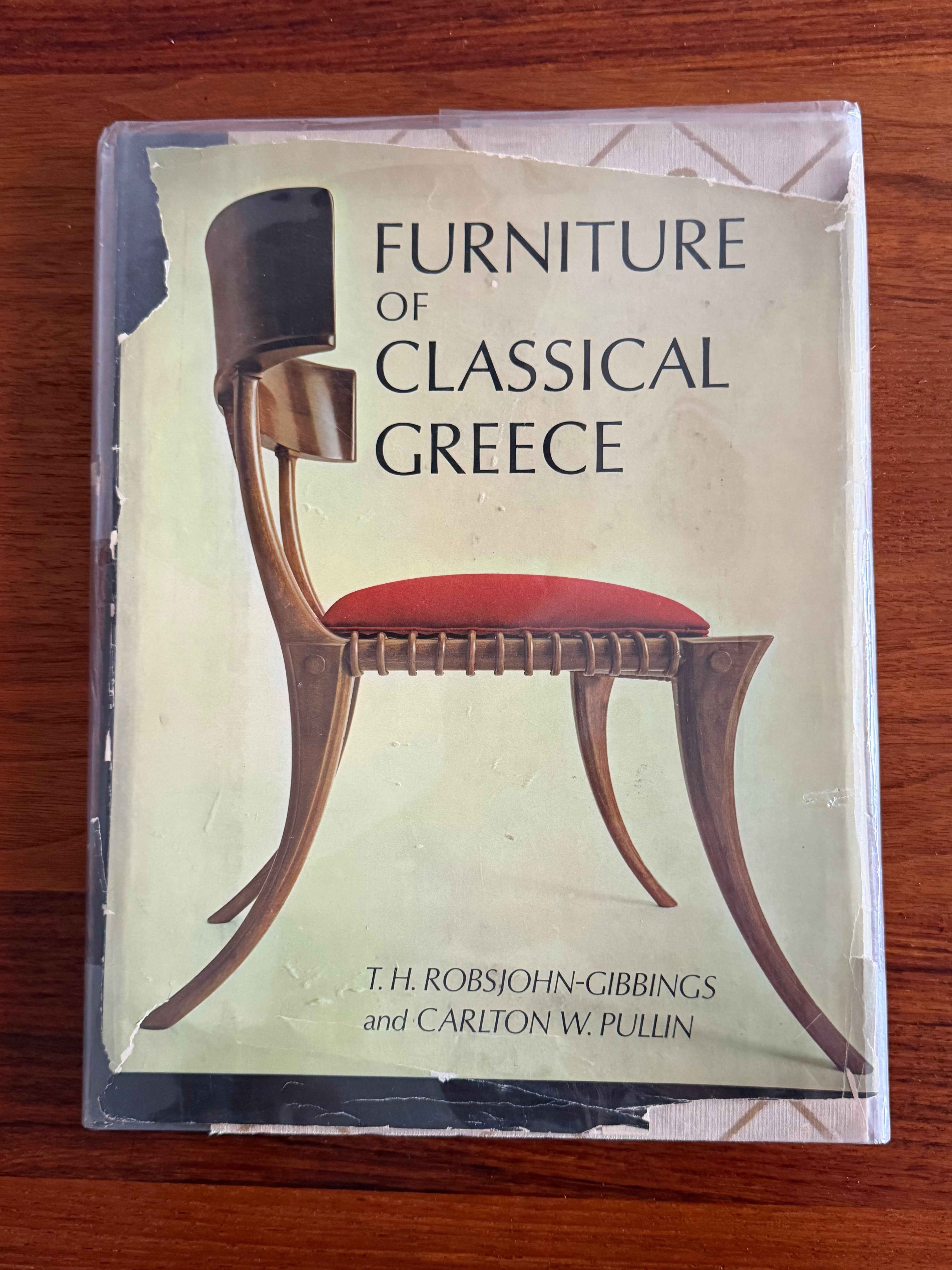 Furniture of Classical Greece 1st Ed 1963 T.H. Robsjohn-Gibbings Knopf MCM Rare