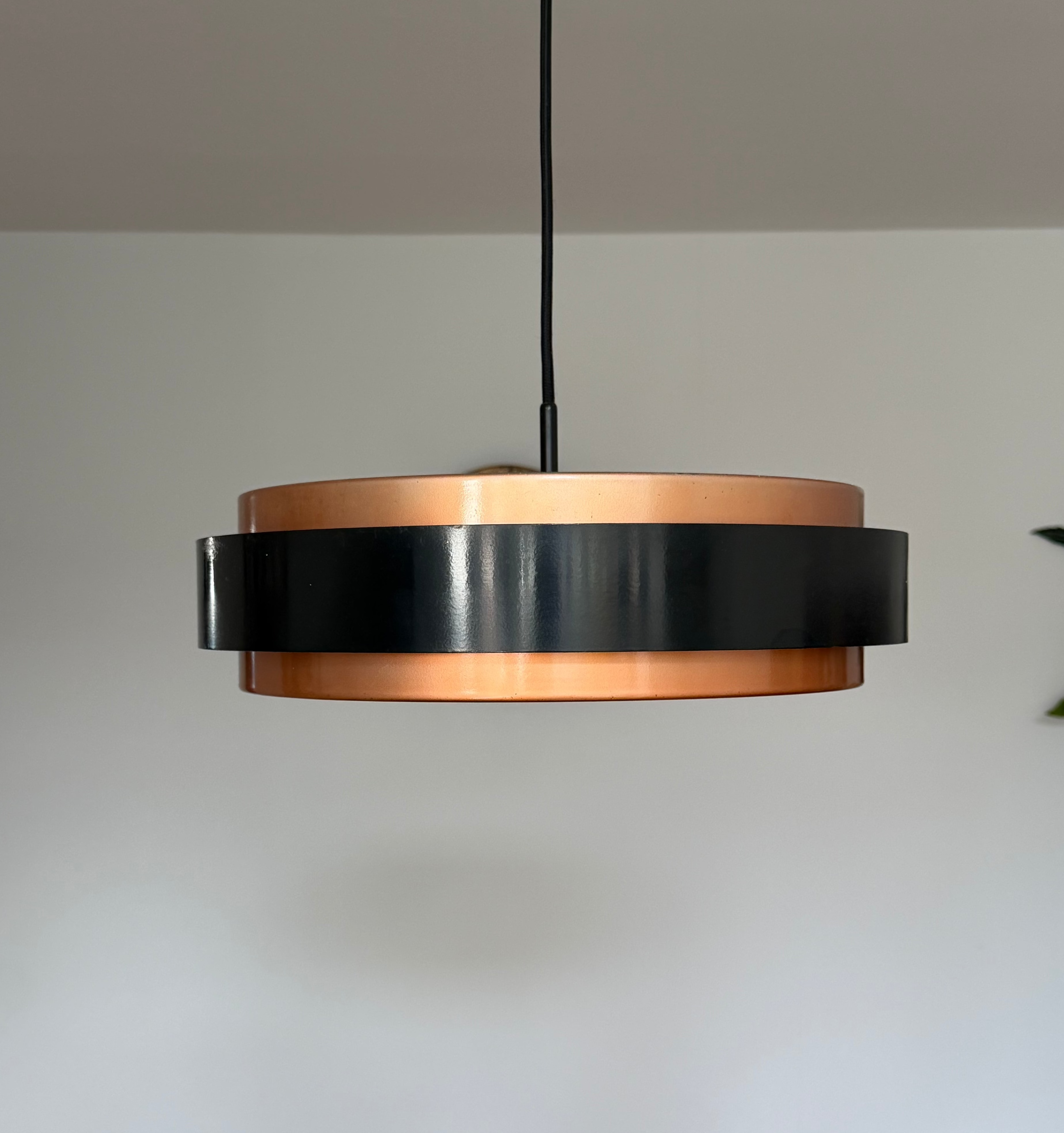 Vintage Danish Copper "Dano" Pendant Lamp by Jo Hammerborg for Fog & Mørup