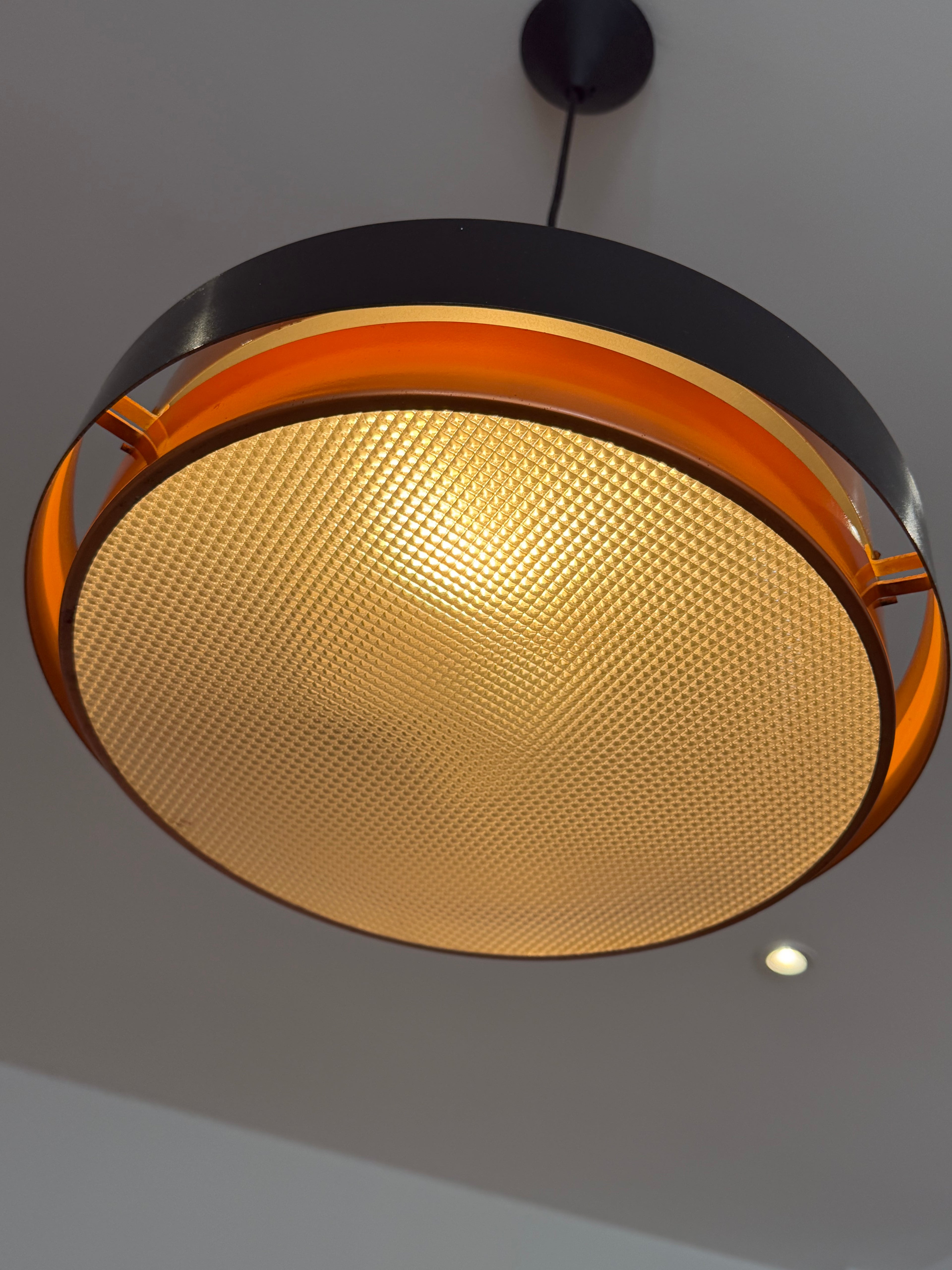 Vintage Danish Copper "Dano" Pendant Lamp by Jo Hammerborg for Fog & Mørup