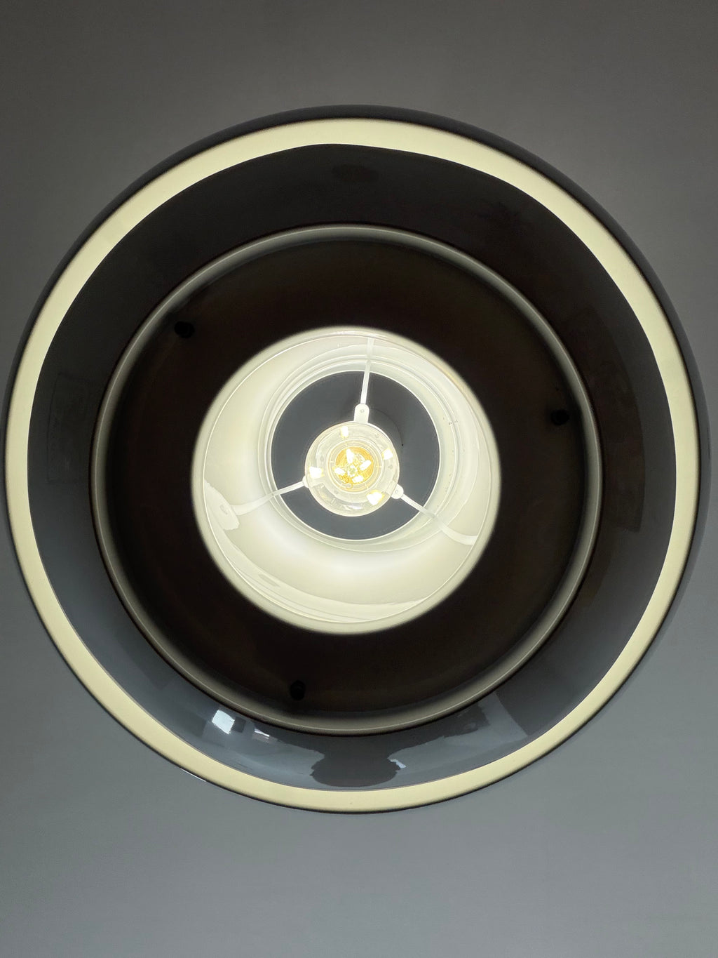 Vintage Carl Thore White 'Le Monde' Pendant Lamp - Granhaga Sweden MCM 40cm