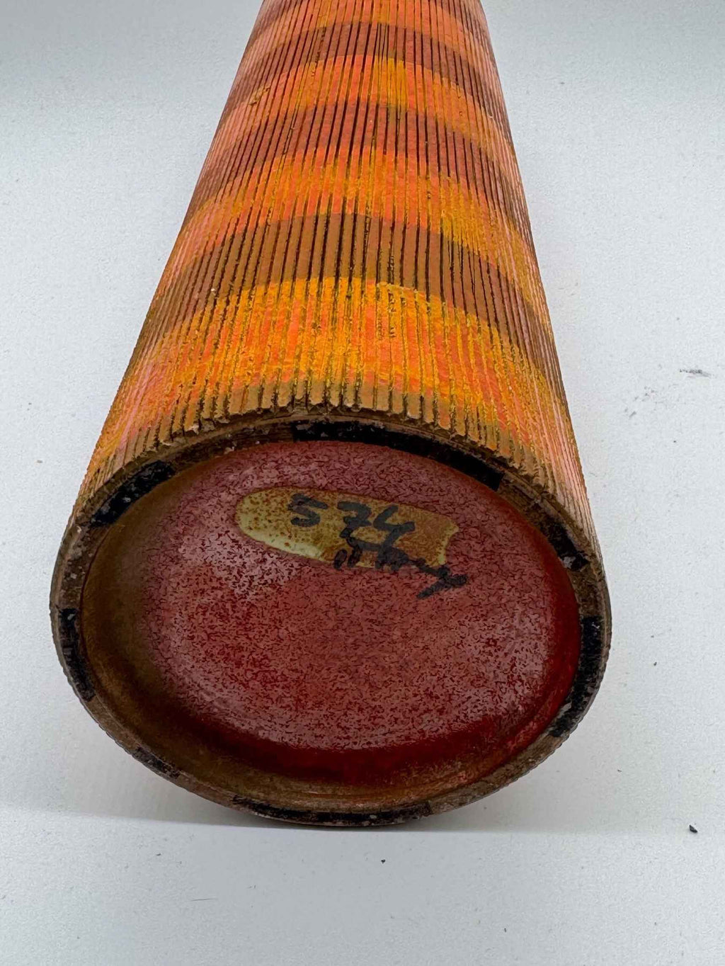 Vintage Bitossi Aldo Londi Seta Ceramic Vase | 1950s Italian Studio Pottery