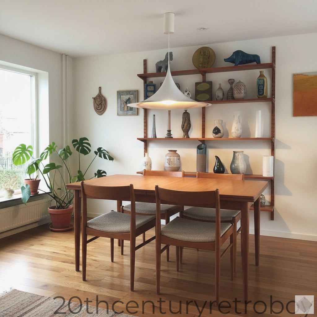 Vintage Fog & Mørup Semi Pendant Lamp, White 70cm | 1970s Danish Mid-Century Modern Lighting