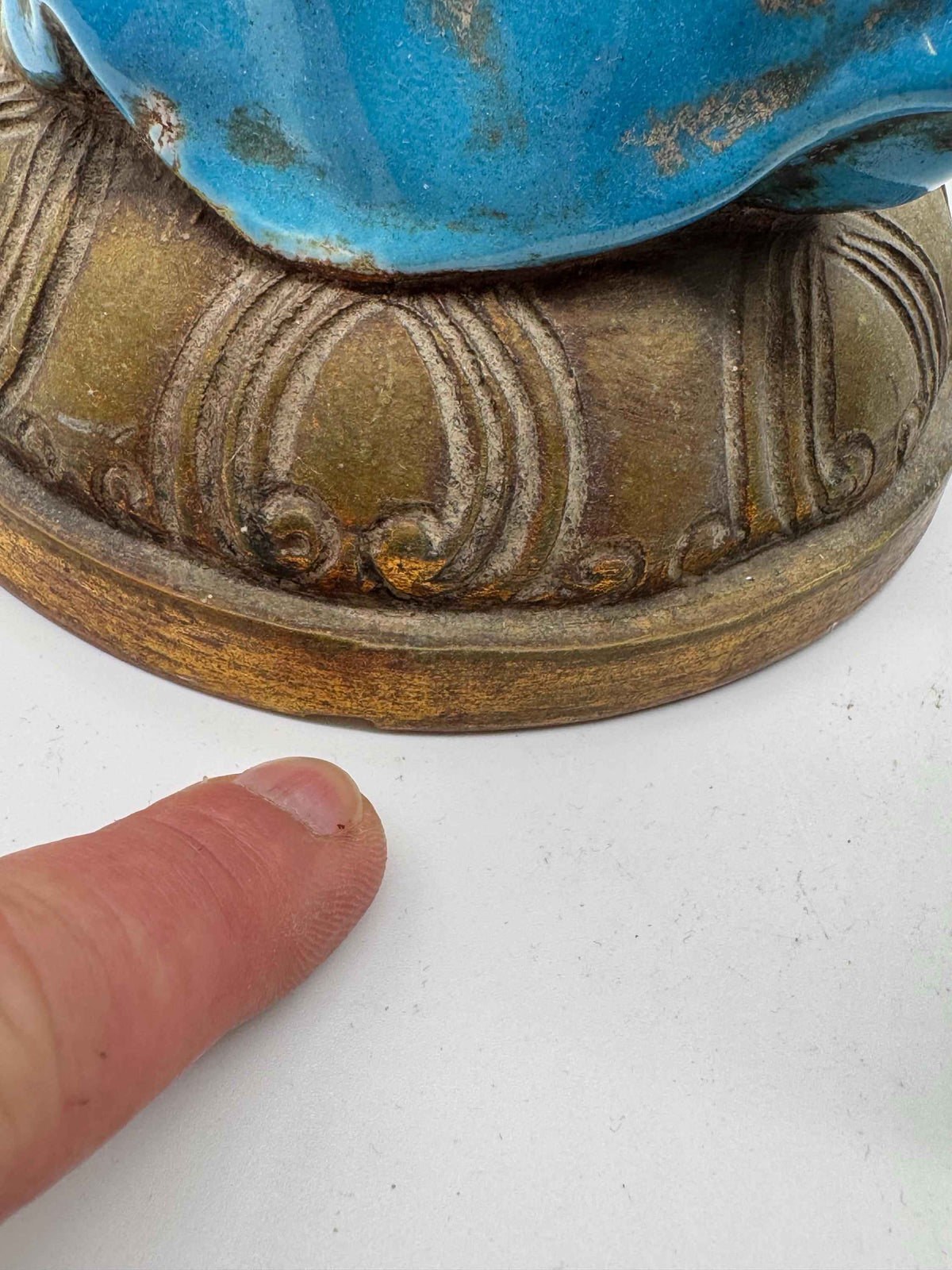 Vintage Ugo Zaccagnini & Sons Male and Female Buddha Pair | 1960s Italian Ceramic Figurines