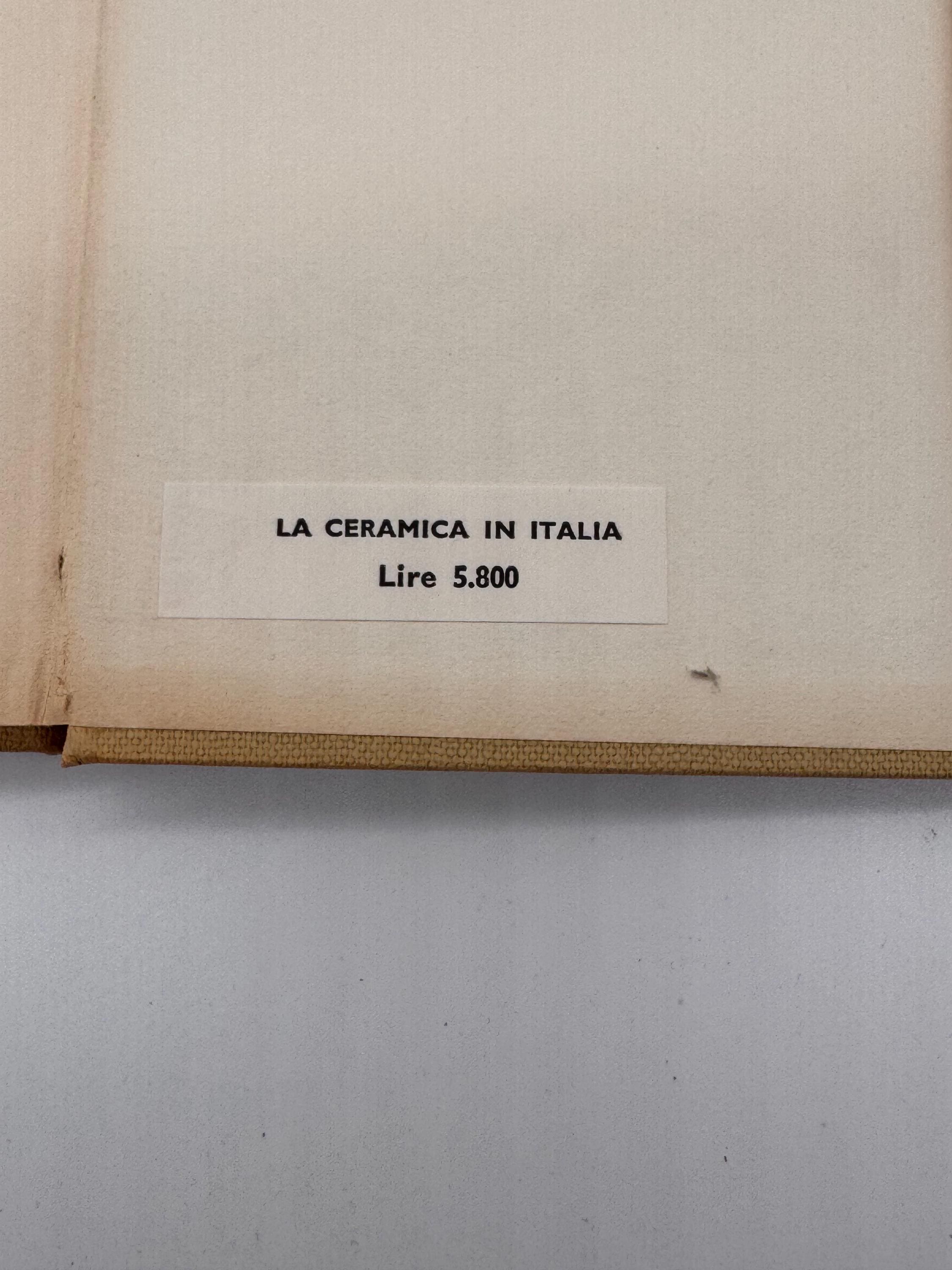 La Ceramica in Italia by Hugo Blättler | Vintage Italian Ceramics Reference Book