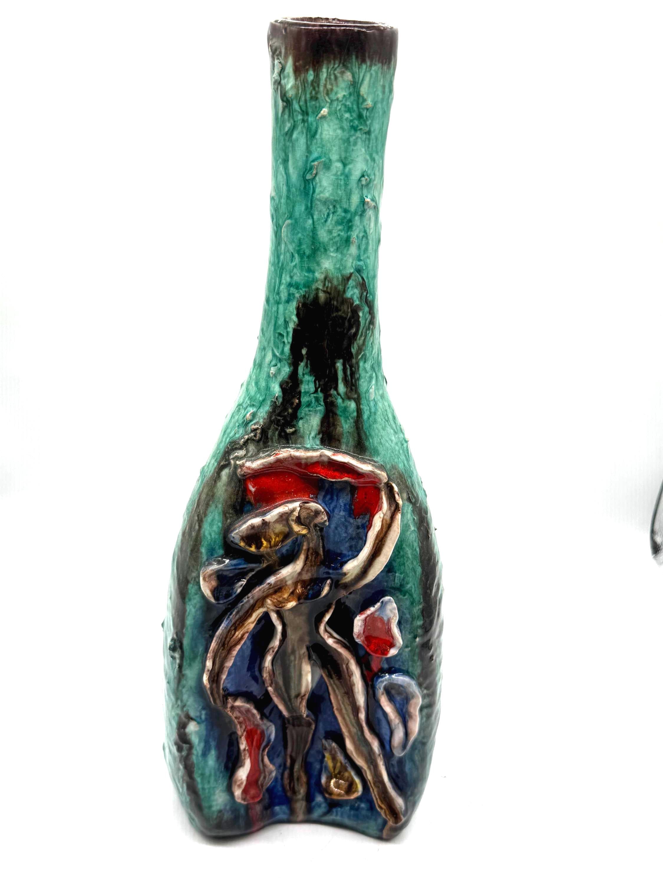 Museum Quality Riccardo Gatti Ceramic Vase | 1950s Vintage Italian Studio Pottery
