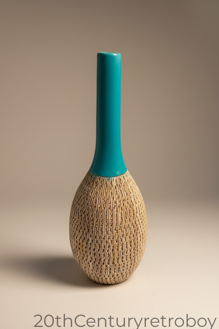 Vintage Bitossi Aldo Londi Ceramic Vase, Shape V222 (29cm) | 1950s Italian Studio Pottery