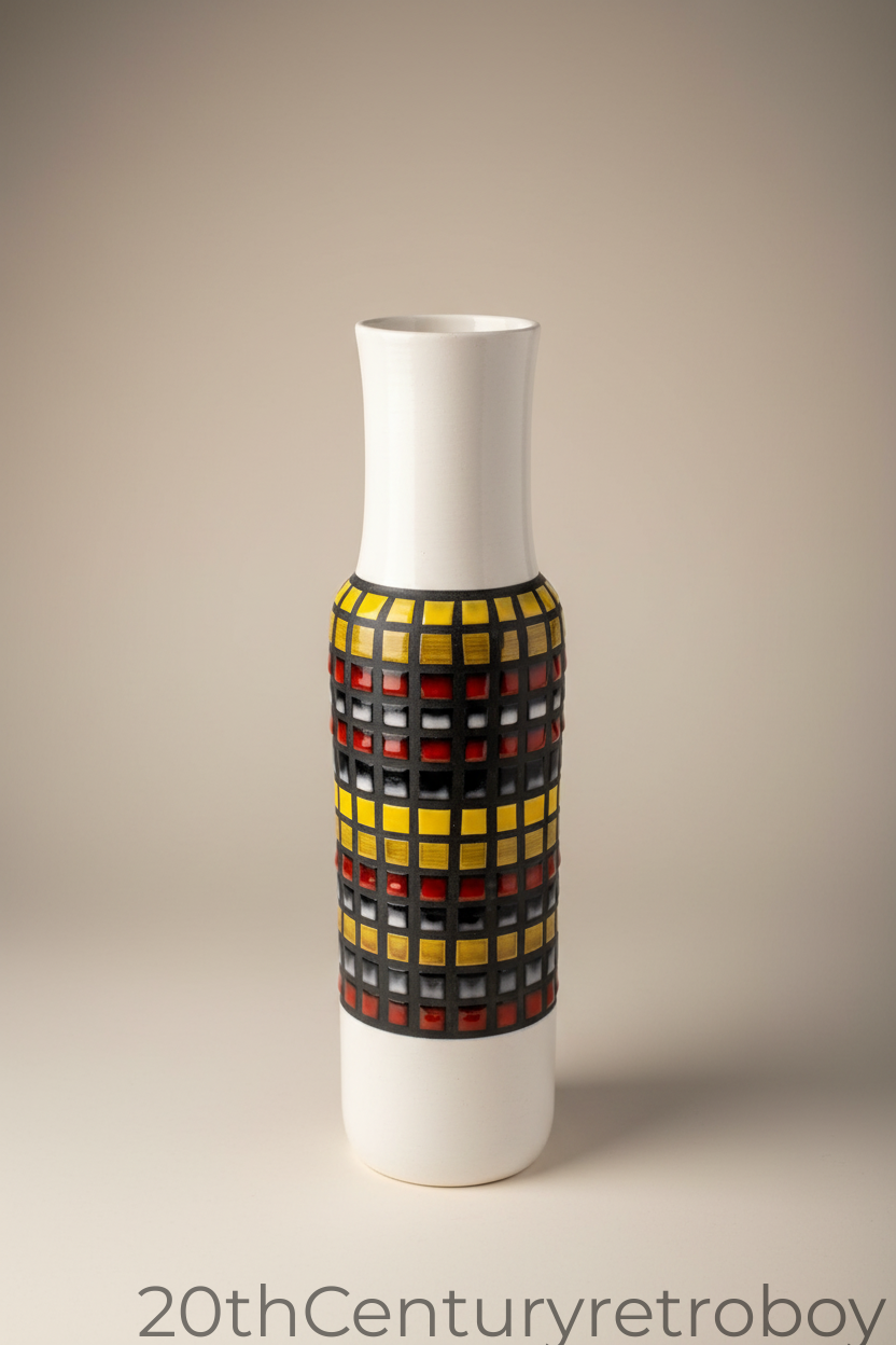 Vintage Bitossi Aldo Londi for Raymor Ceramic Vase | 1960s Italian Studio Pottery