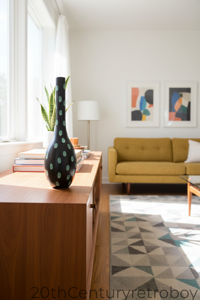 Vintage Bitossi Aldo Londi Ceramic Vase, Shape V222 (33cm) | 1950s Italian Studio Pottery